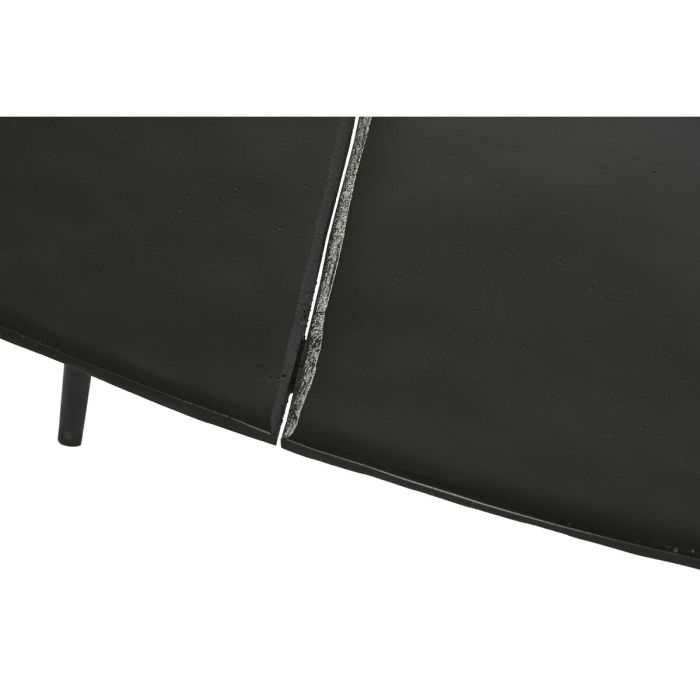 Mesa auxiliar DKD Home Decor Negro Dorado Aluminio Latón 78 x 45 x 40 cm (2 Unidades) 1