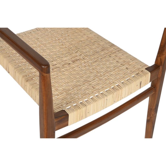 Silla DKD Home Decor Marrón Beige Natural 50 x 56 x 86 cm 5