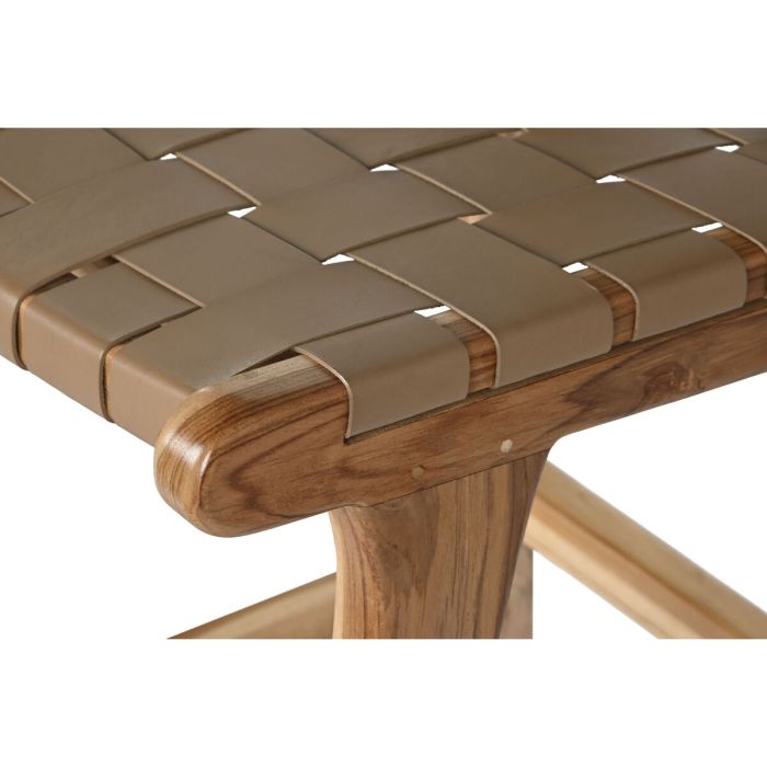 Taburete Item Home DKD Home Decor Beige Natural 57x110x45 cm