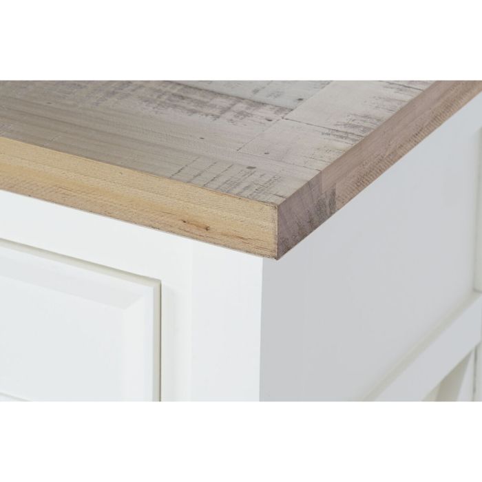 Mesita de Noche DKD Home Decor Beige Natural Madera de Paulonia 49,5 x 35 x 61 cm 4