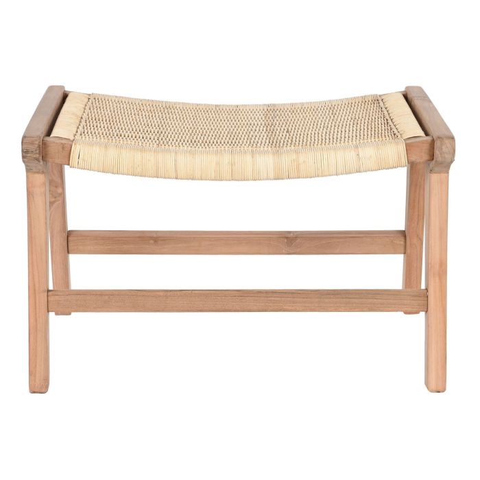 Banqueta DKD Home Decor Blanco Marrón Beige Teca 65 x 47 x 40 cm 2 Banqueta DKD Home Decor Blanco Marrón Beige Teca 65 x 47 x 40 cm 2