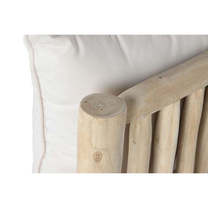 DKD Home Decor Sofá Blanco Natural 132 x 79 x 78 cm