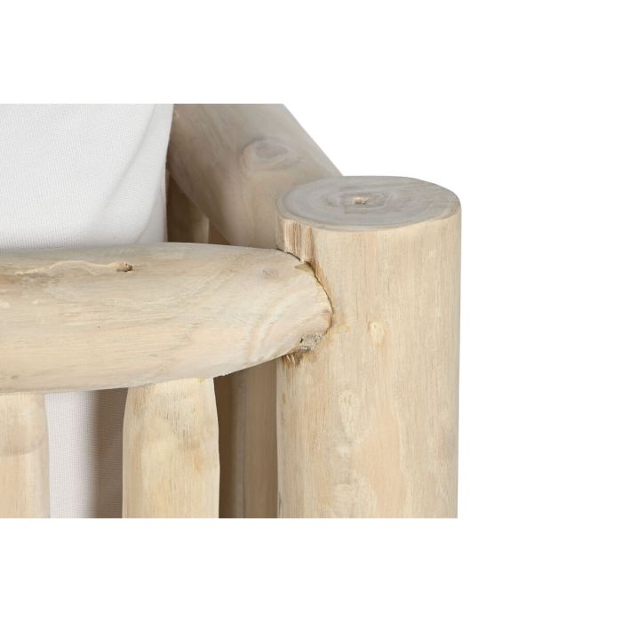DKD Home Decor Sofá Blanco Natural 132 x 79 x 78 cm
