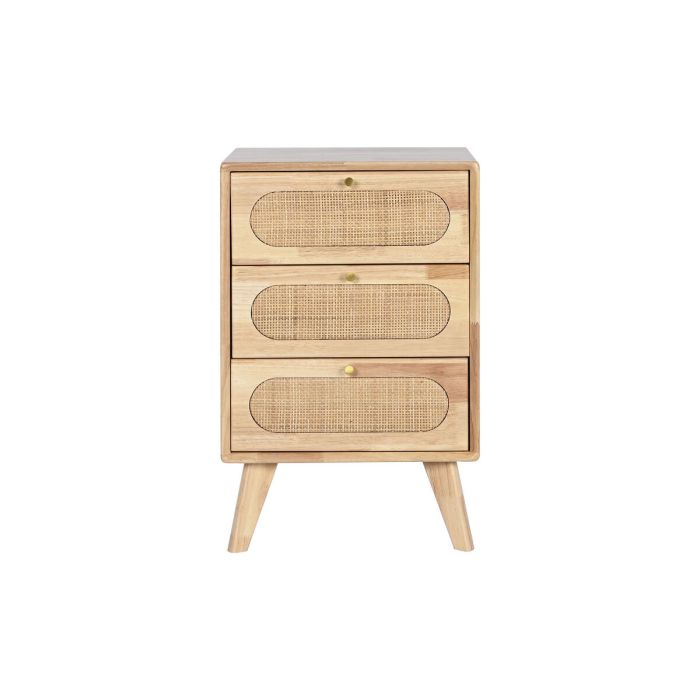 Cajonera DKD Home Decor Natural Metal Madera de caucho 40 x 30 x 63 cm 2