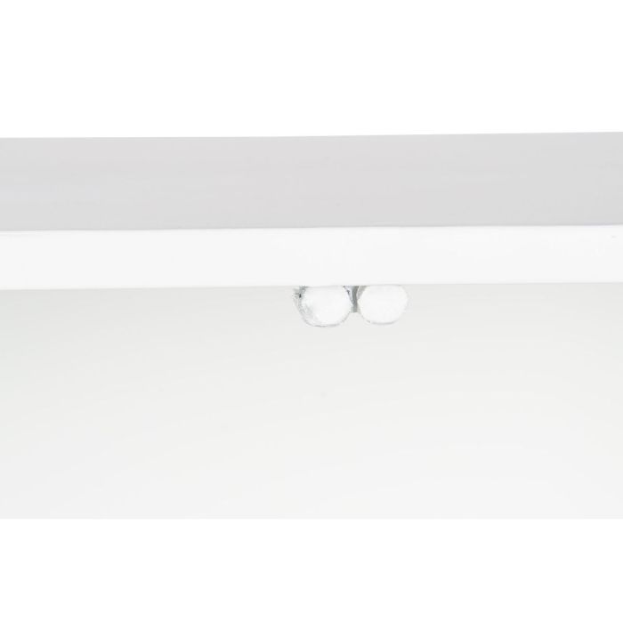 Mueble Auxiliar DKD Home Decor Blanco Metal Cristal 120 x 35 x 80 cm 2