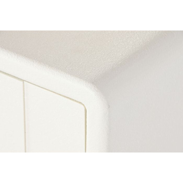 Mesita de Noche DKD Home Decor Blanco Madera MDF 45 x 40 x 55 cm 6