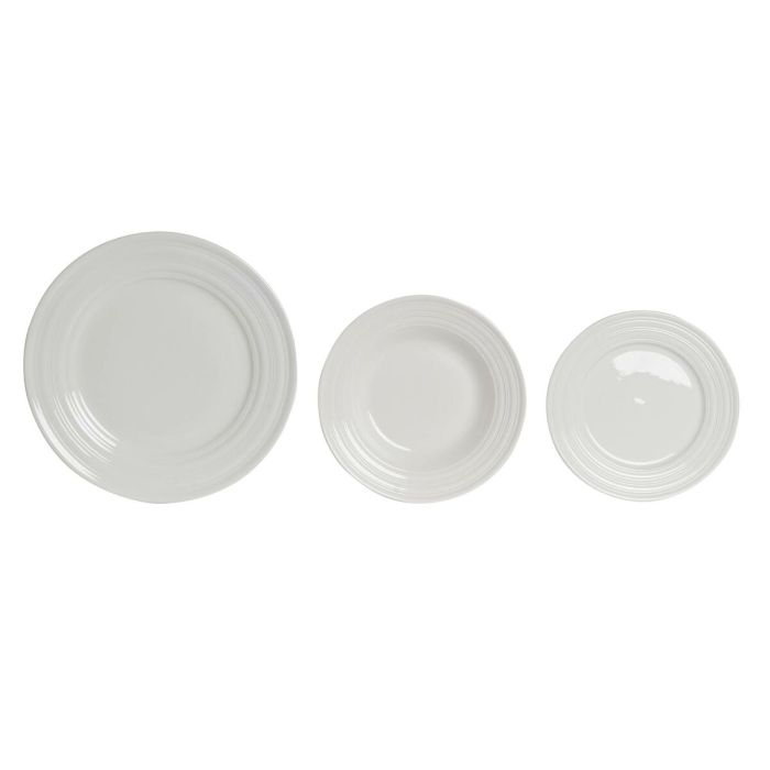 Set de Vajilla DKD Home Decor Blanco Porcelana 18 Piezas 1