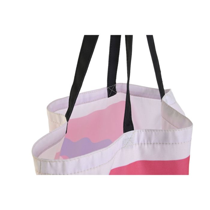 Bolsa de tela DKD Home Decor Blanco polialgodon Poliéster 43 x 15 x 40 cm (4 Unidades) 2