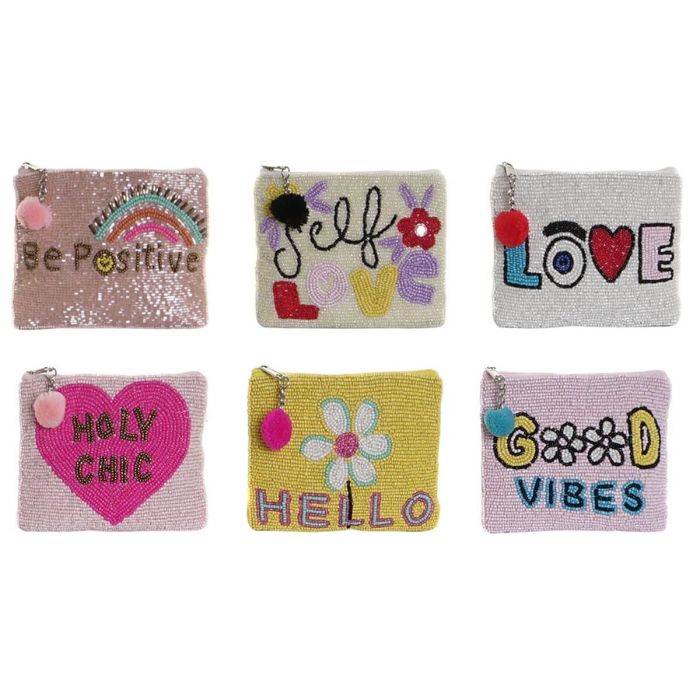 Monedero Urban DKD Home Decor Multicolor 1 x 11 x 14 cm (6 Unidades)