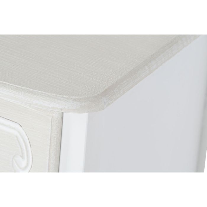 Mesita de Noche DKD Home Decor Blanco Marrón claro Madera MDF 40 x 34 x 66 cm 3 Mesita de Noche DKD Home Decor Blanco Marrón claro Madera MDF 40 x 34 x 66 cm 3