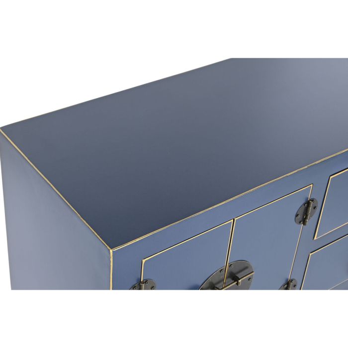 Mueble Auxiliar DKD Home Decor Azul Dorado Abeto Madera MDF 63 x 26 x 83 cm 8