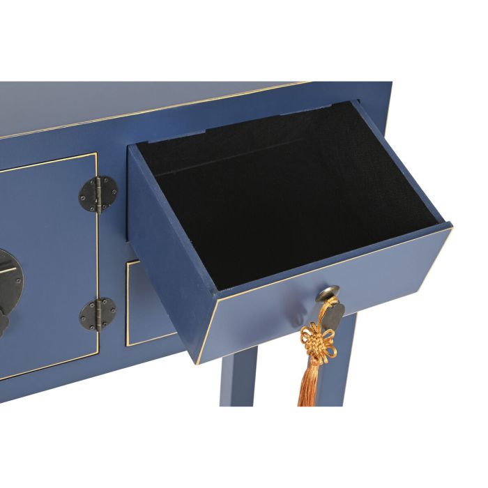 Mueble Auxiliar DKD Home Decor Azul Dorado Abeto Madera MDF 63 x 26 x 83 cm 5