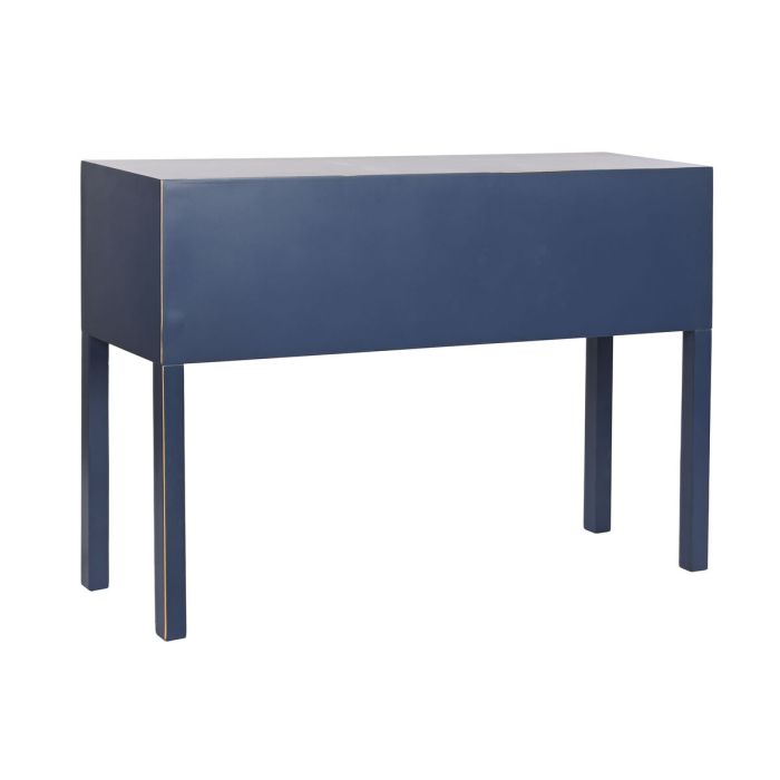 Escritorio DKD Home Decor Azul Dorado Metal Pino Madera MDF 110 x 35 x 78 cm 1