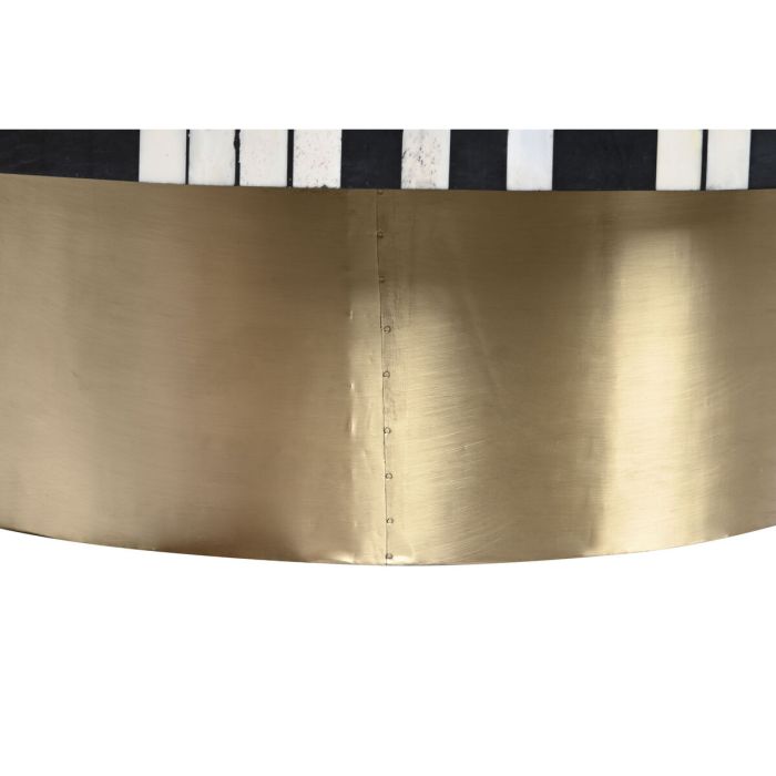 Mesa de Centro DKD Home Decor Metal Hueso 100 x 100 x 40 cm 3