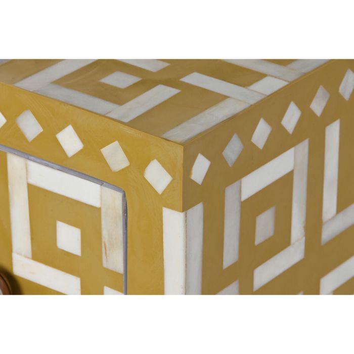 Cómoda DKD Home Decor Amarillo Blanco Hueso 100 x 40 x 75 cm 6