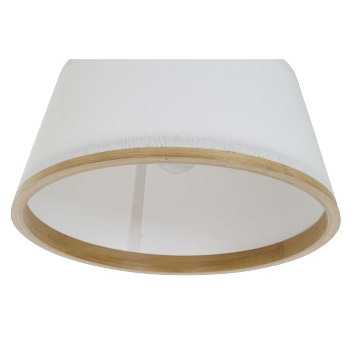 Lámpara de Techo DKD Home Decor Blanco Marrón Natural Bambú 50 W 30 x 30 x 20 cm 5