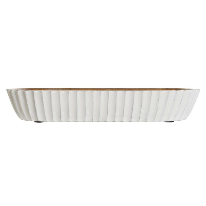 Centro de Mesa DKD Home Decor Blanco Marrón oscuro 32 x 15 x 5 cm 1