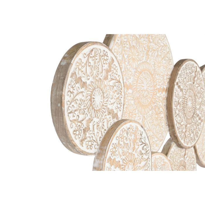 Decoración de Pared Home ESPRIT Blanco Natural Acabado envejecido 97,5 x 3 x 52,5 cm 3 Decoración de Pared Home ESPRIT Blanco Natural Acabado envejecido 97,5 x 3 x 52,5 cm 3