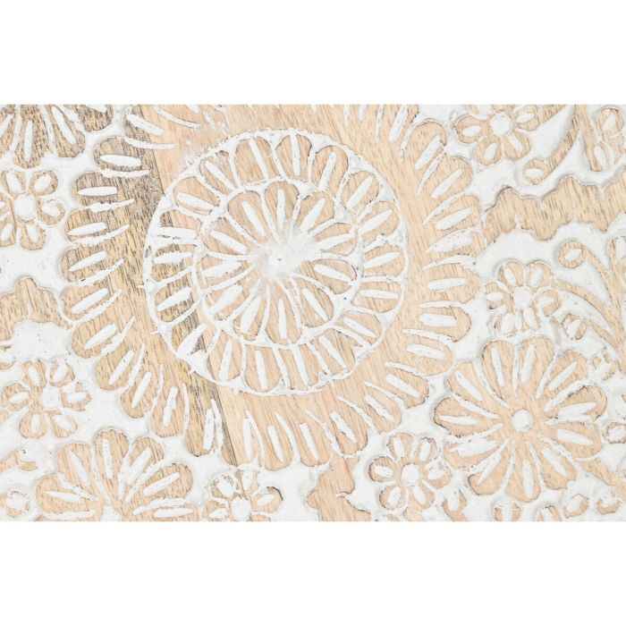 Decoración de Pared Home ESPRIT Blanco Natural Acabado envejecido 97,5 x 3 x 52,5 cm 2 Decoración de Pared Home ESPRIT Blanco Natural Acabado envejecido 97,5 x 3 x 52,5 cm 2