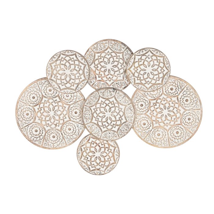 Decoracion Pared DKD Home Decor Natural Blanco 4 x 64 x 86 cm Decoracion Pared DKD Home Decor Natural Blanco 4 x 64 x 86 cm