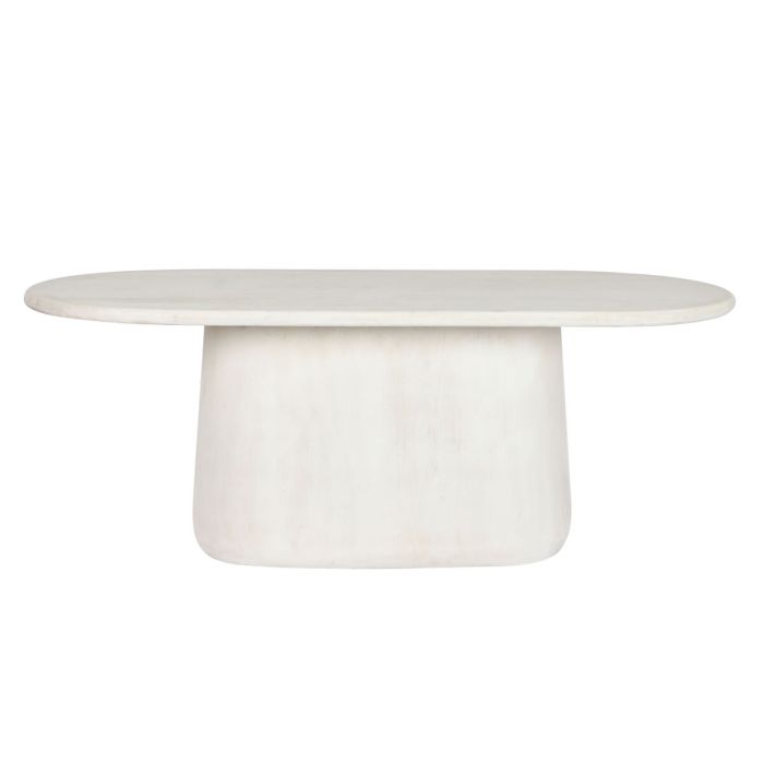 Mesa de Comedor Home ESPRIT Blanco Madera de mango 200 x 100 x 75 cm 1
