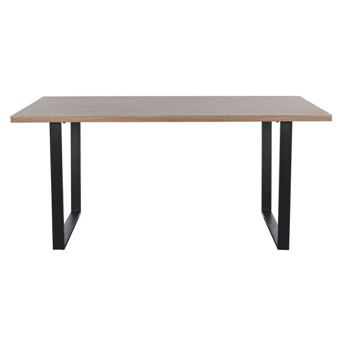 Mesa de Comedor Home ESPRIT Marrón Negro Hierro Madera MDF 160 x 90 x 75 cm 2