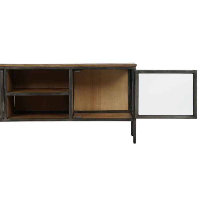 Mueble de TV Home ESPRIT Natural Gris oscuro Madera Metal 137 x 40 x 55 cm 7