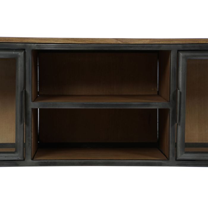 Mueble de TV Home ESPRIT Natural Gris oscuro Madera Metal 137 x 40 x 55 cm 6