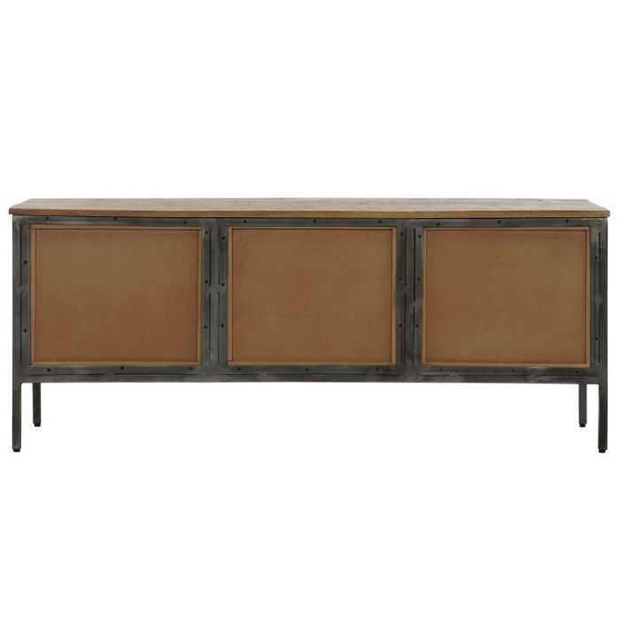 Mueble de TV Home ESPRIT Natural Gris oscuro Madera Metal 137 x 40 x 55 cm 1 Mueble de TV Home ESPRIT Natural Gris oscuro Madera Metal 137 x 40 x 55 cm 1