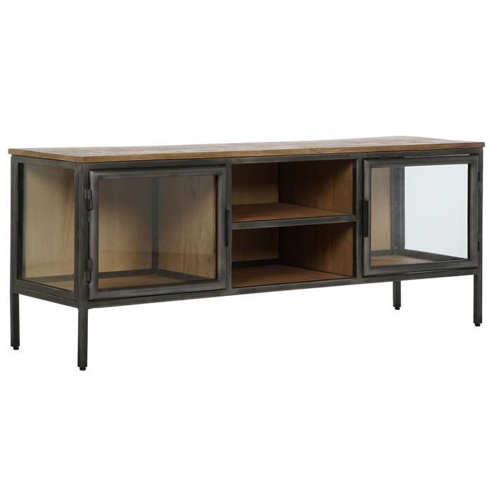 Mueble de TV Home ESPRIT Natural Gris oscuro Madera Metal 137 x 40 x 55 cm 0 Mueble de TV Home ESPRIT Natural Gris oscuro Madera Metal 137 x 40 x 55 cm 0