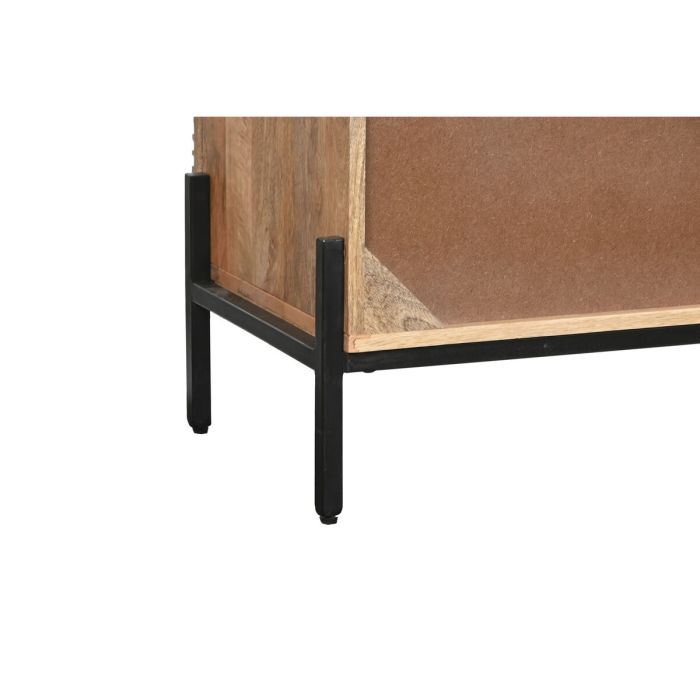 Mueble de TV Home ESPRIT Negro Dorado Natural Madera Madera de mango 180 x 40 x 50 cm 3