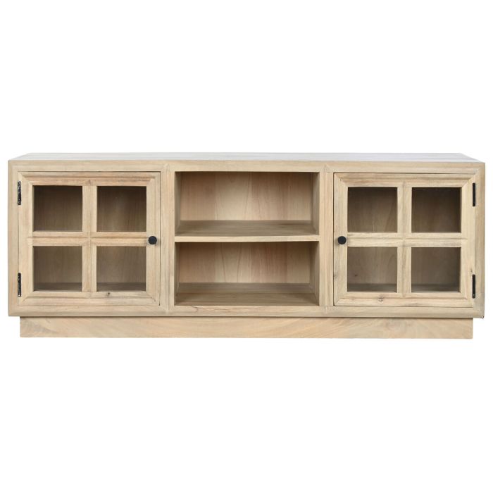 Mueble de TV Home ESPRIT Natural Cristal Madera de mango 135 x 35 x 52 cm 2