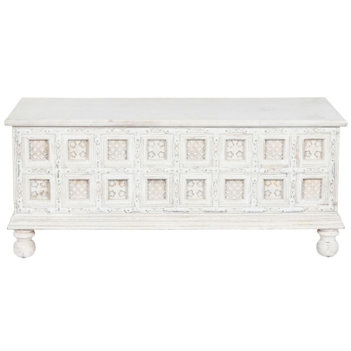 Arcón Home ESPRIT Blanco Madera de mango 110 x 40 x 48 cm 2 Arcón Home ESPRIT Blanco Madera de mango 110 x 40 x 48 cm 2