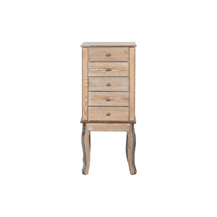 Joyero de Pie Home ESPRIT Natural Espejo Madera MDF 37 x 28 x 91,5 cm 3