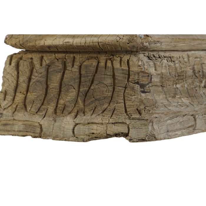 Portavelas Home ESPRIT Natural Madera 25 x 25 x 12 cm (2 Unidades) 3