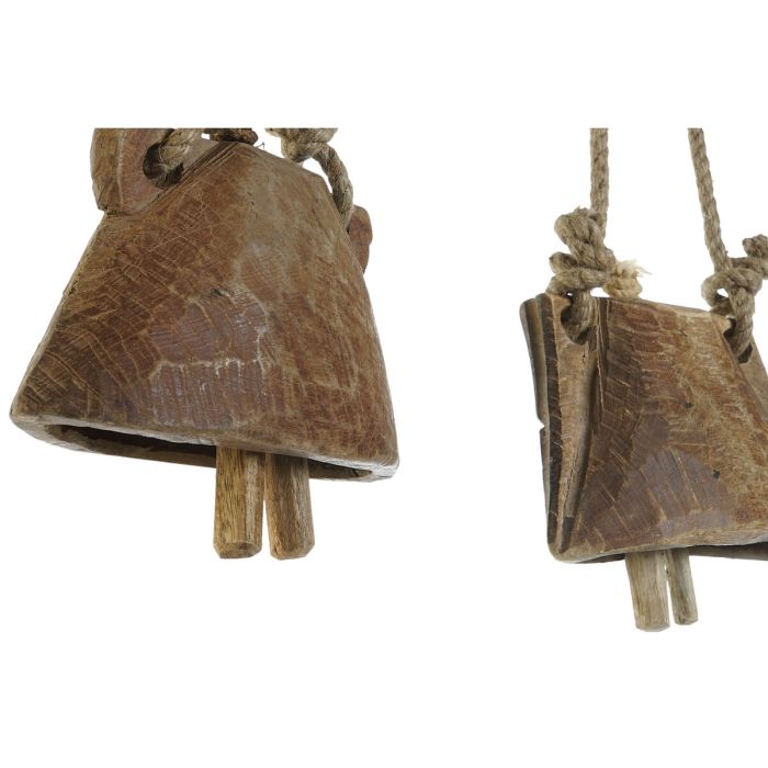 Figura Decorativa Home ESPRIT Natural 20 x 7 x 13 cm (4 Unidades) 4 Figura Decorativa Home ESPRIT Natural 20 x 7 x 13 cm (4 Unidades) 4