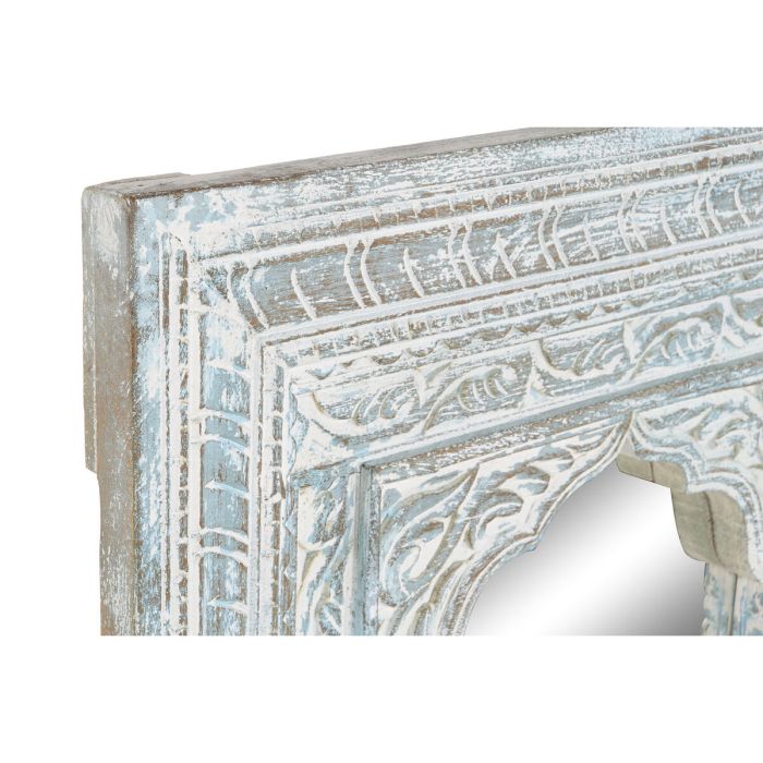 Espejo de pared Home ESPRIT Turquesa Madera Decapé 110 x 8 x 1120 cm 4 Espejo de pared Home ESPRIT Turquesa Madera Decapé 110 x 8 x 1120 cm 4