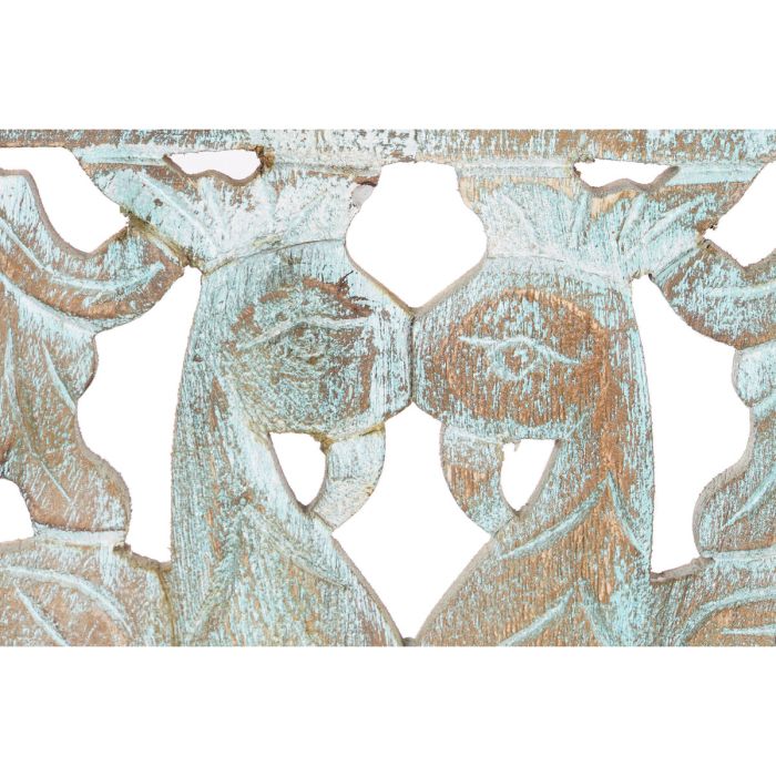 Decoración de Pared Home ESPRIT Turquesa 85 x 6 x 120 cm 2