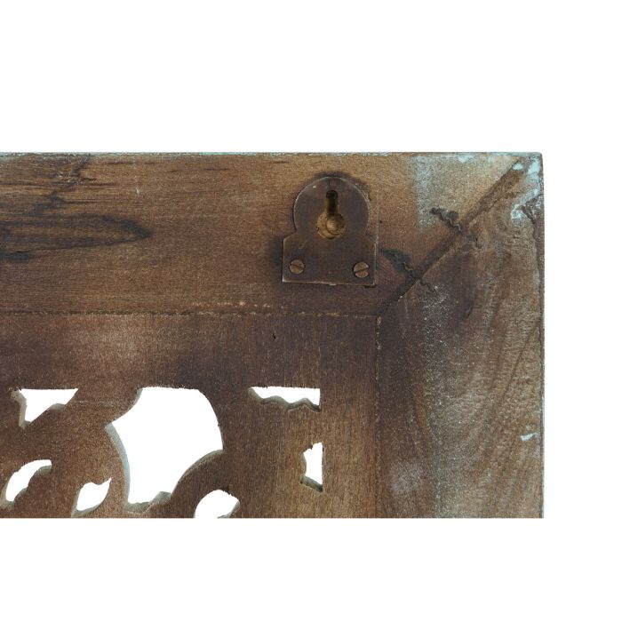 Decoración de Pared Home ESPRIT Turquesa 85 x 6 x 120 cm 1