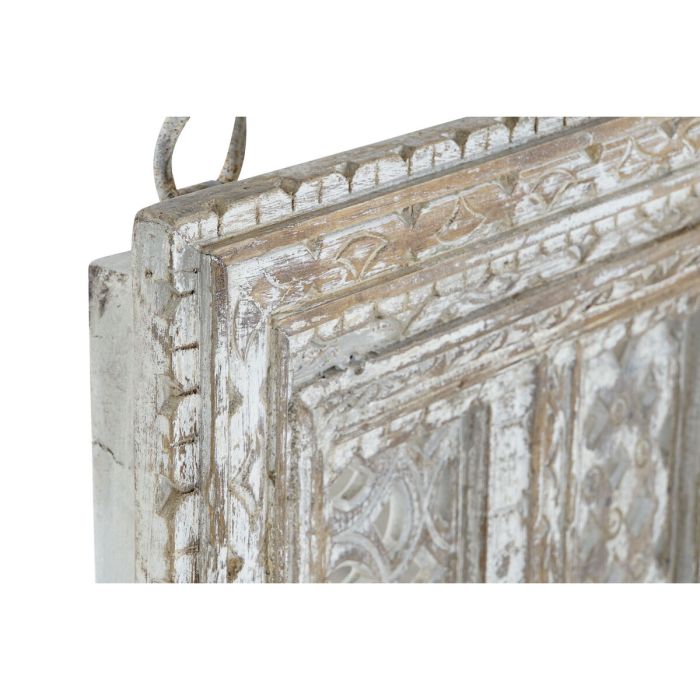 Decoración de Pared Home ESPRIT Blanco Acabado envejecido 135 x 9 x 100 cm 6 Decoración de Pared Home ESPRIT Blanco Acabado envejecido 135 x 9 x 100 cm 6