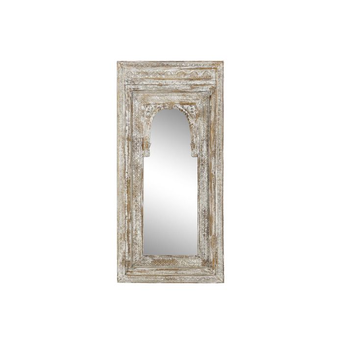 Espejo de pared Home ESPRIT Blanco Madera 68 x 8 x 145 cm