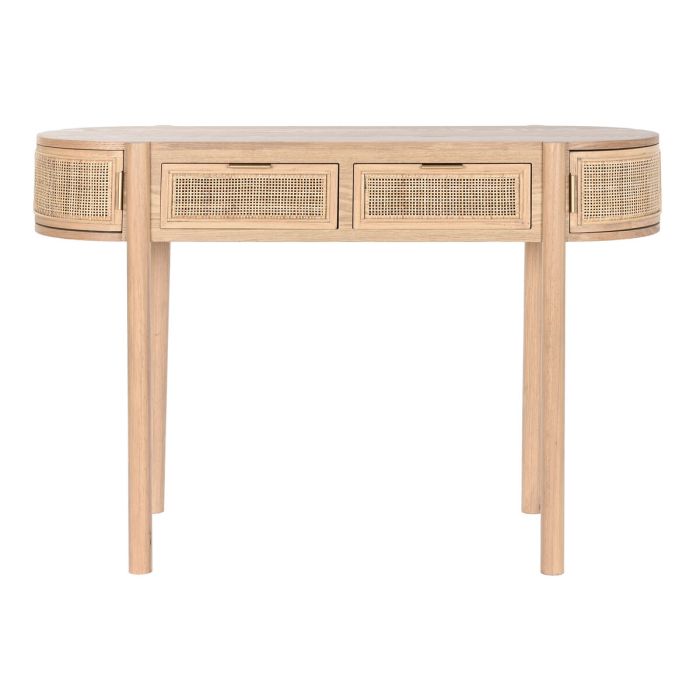 Mesa auxiliar Home ESPRIT Natural Madera de caucho 110 x 40 x 78 cm 1