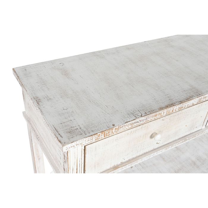 Mueble Auxiliar Home ESPRIT Blanco Marrón Metal Abeto 181 x 45 x 86 cm 8