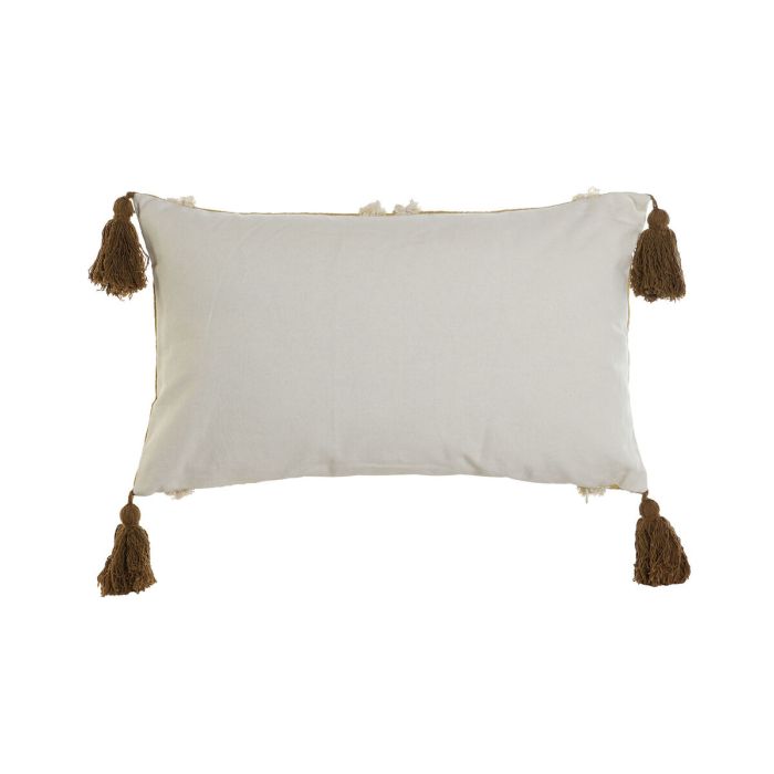 Cojín Home ESPRIT Marrón Beige Mostaza 50 x 15 x 30 cm 2