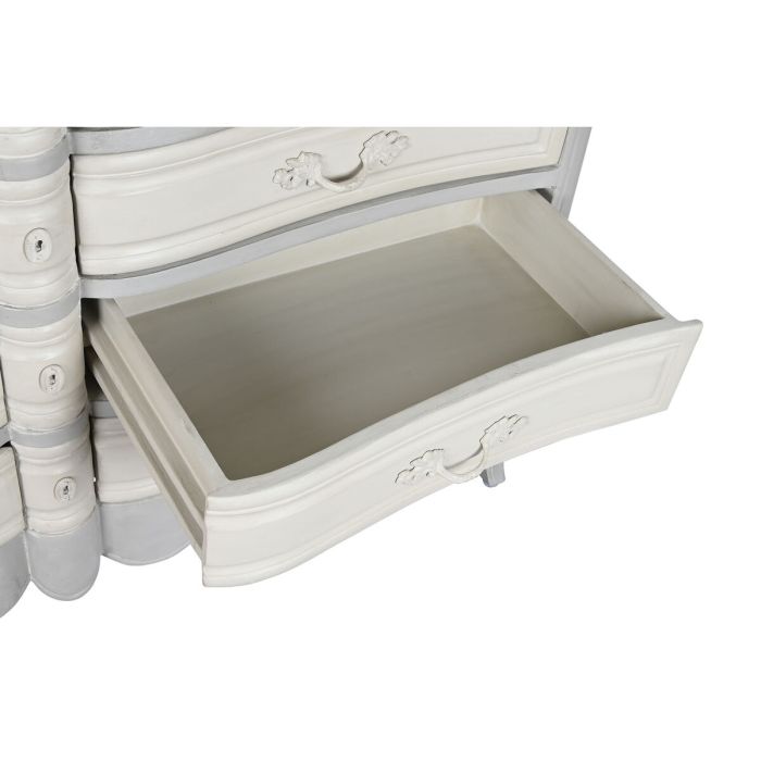 Cómoda Home ESPRIT Gris claro Madera de mango Romántico 140 x 50,5 x 91 cm 5 Cómoda Home ESPRIT Gris claro Madera de mango Romántico 140 x 50,5 x 91 cm 5