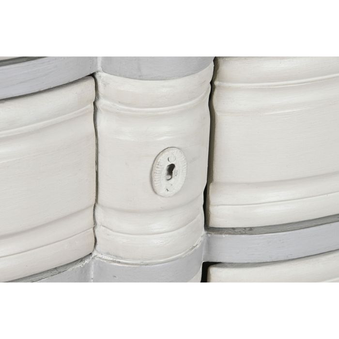 Cómoda Home ESPRIT Gris claro Madera de mango Romántico 140 x 50,5 x 91 cm 4 Cómoda Home ESPRIT Gris claro Madera de mango Romántico 140 x 50,5 x 91 cm 4