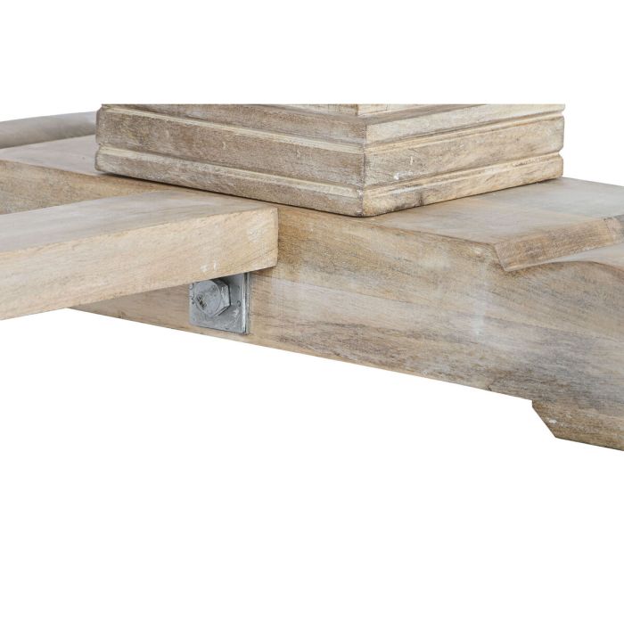 Mesa de Comedor Home ESPRIT Blanco Natural Madera de mango 215 x 100 x 76 cm 2