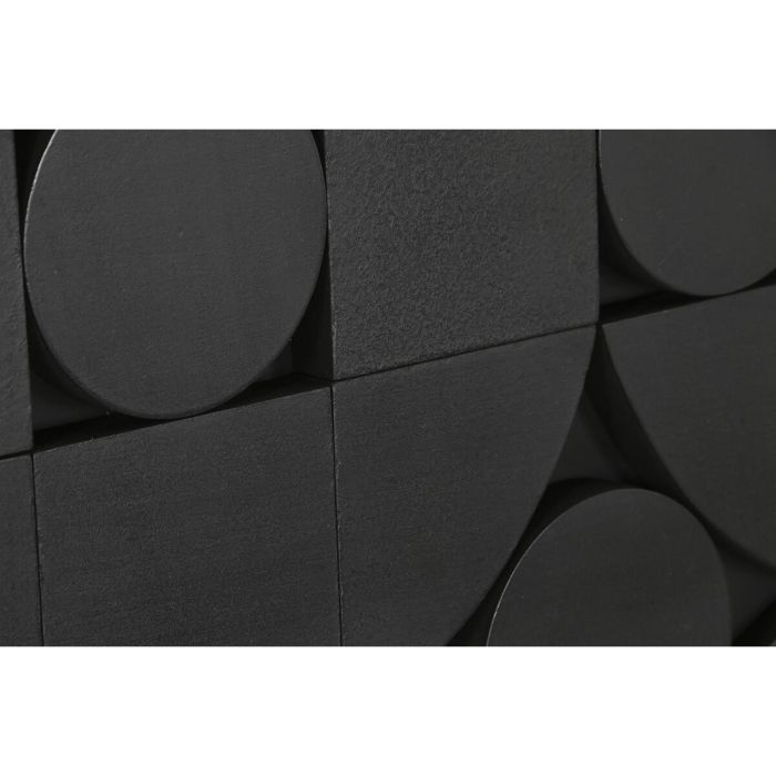 Decoración de Pared Home ESPRIT Negro Abstracto Moderno 81 x 3,8 x 117 cm 2