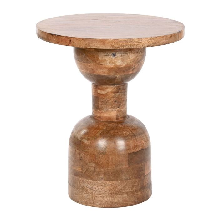 Mesa auxiliar Home ESPRIT Marrón Madera de mango 40 x 40 x 50 cm 0 Mesa auxiliar Home ESPRIT Marrón Madera de mango 40 x 40 x 50 cm 0