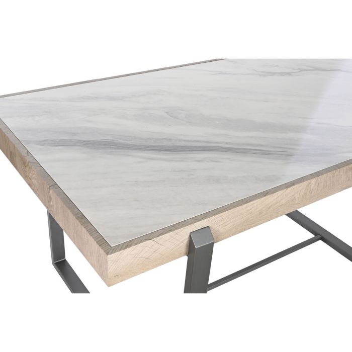Mesa de Comedor Home ESPRIT Blanco Gris Natural Metal 150 x 85 x 75 cm 5